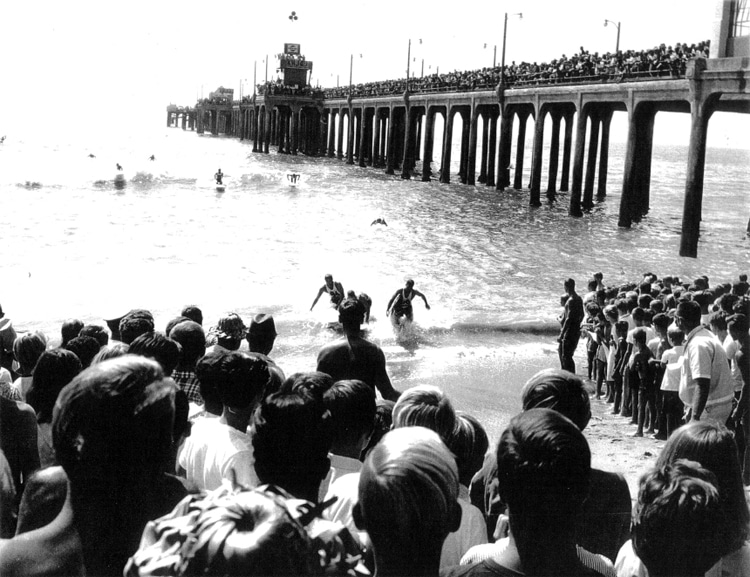 Huntington Beach Pier: exciting times at the 1963 West Coast Surfing Championship