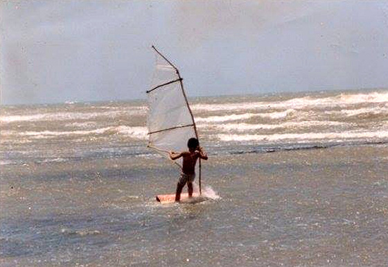 Abderazaq Labdi: in 1998, he built his own windsurfing equipment