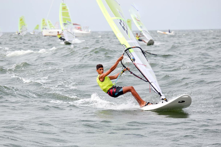 Mohammed Nabil Al Balushi: the first Omani windsurfer to represent his country at a Youth Olympic Games | Photo: Oman Sail