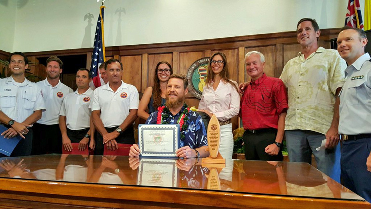Andre Botha: he was honored by the Mayor of Honolulu