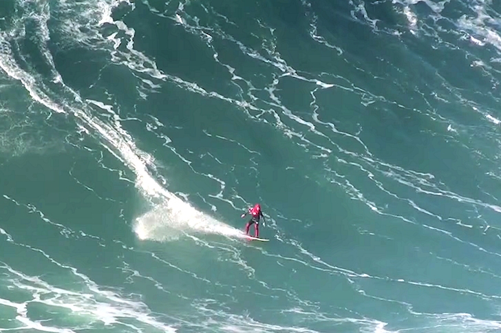Andrew Cotton: riding the enemy wave in Nazare