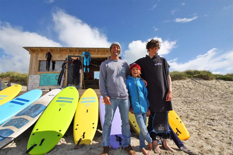 Balevullin Beach, Tiree: this wooden surf hut provides shelter to dozens of local surfers | Photo: Blackhouse Watersports