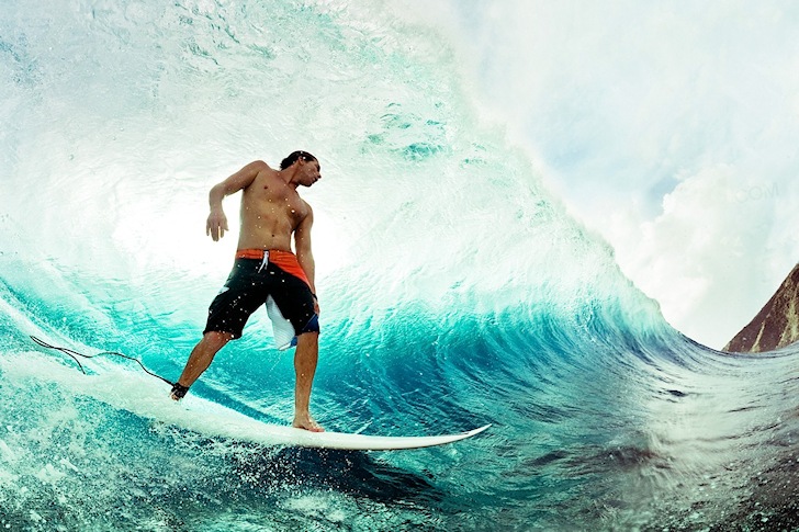 Andy Irons: he is getting barreled in heaven