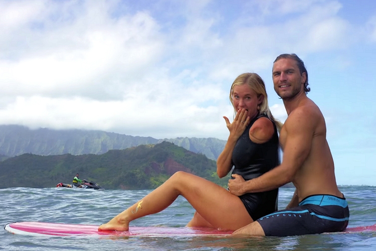 Bethany Hamilton and Adam Dirks: their baby will be born on June 2015