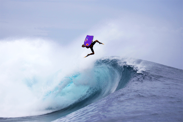 Brahim Iddouch: an inverted air that ended up in the reef | Photo: APB