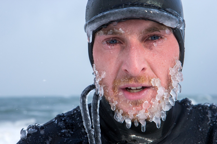 Brain freeze: only a cold water surfer knows the feeling | Photo: Shutterstock
