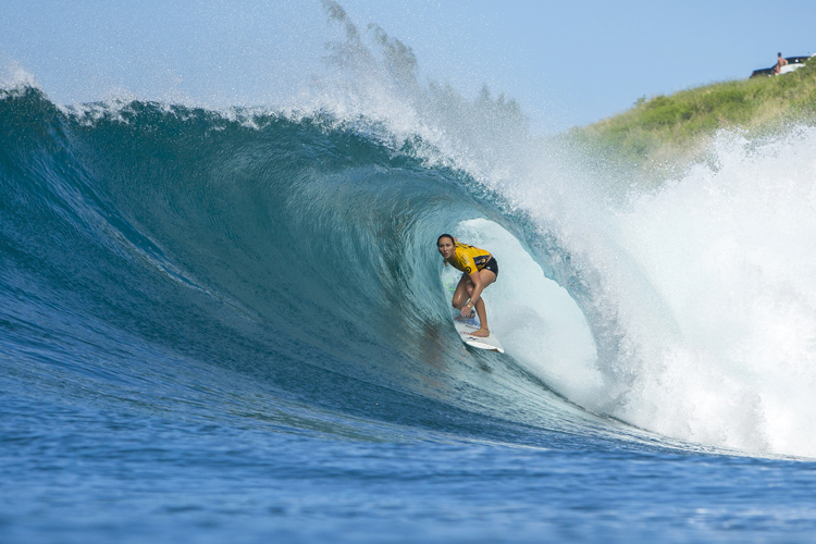 Carissa Moore: barreled and victorious | Photo: Poullenot/WSL
