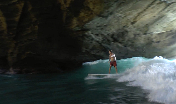 Cave surfing: welcome to the Green Room