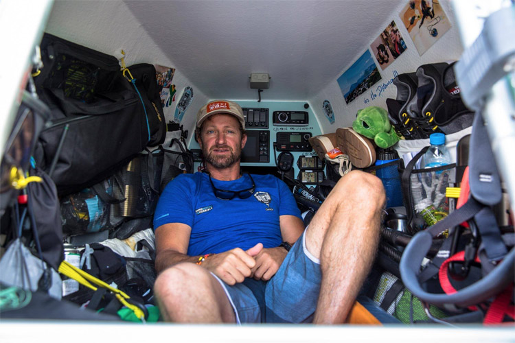 Chris Bertish: the South African is paddling across the Atlantic on a specially-designed SUP | Photo: Chris Bertish