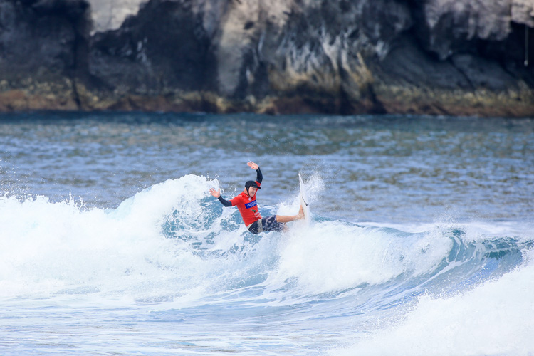 Dave Macaulay: the winner of the 2018 Azores Airlines World Masters Championship | Photo: Masurel/WSL