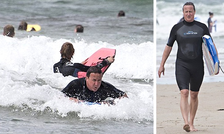 David Cameron: a Prime bodyboarder