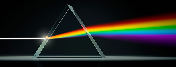 Dispersion of light: different colors refract at different angles
