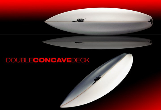 Double concave deck: two channels for better performance