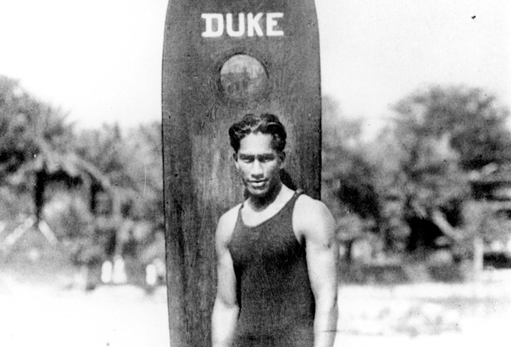 Duke Kahanamoku: the redwood surfboard