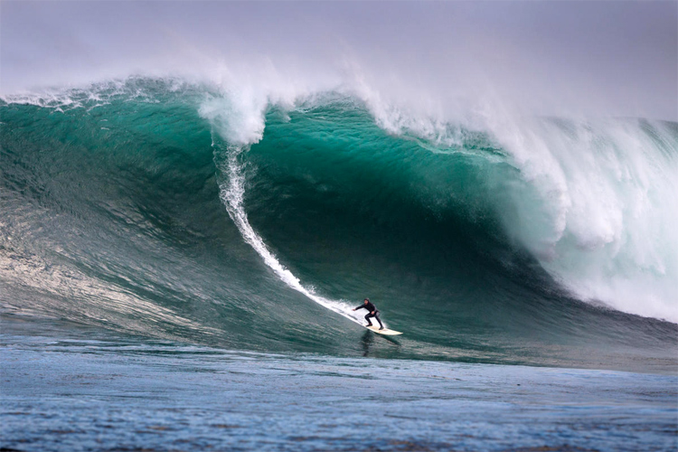 Dungeons: Africa's biggest wave breaks in shark-infested waters | Photo: Harley/WSL
