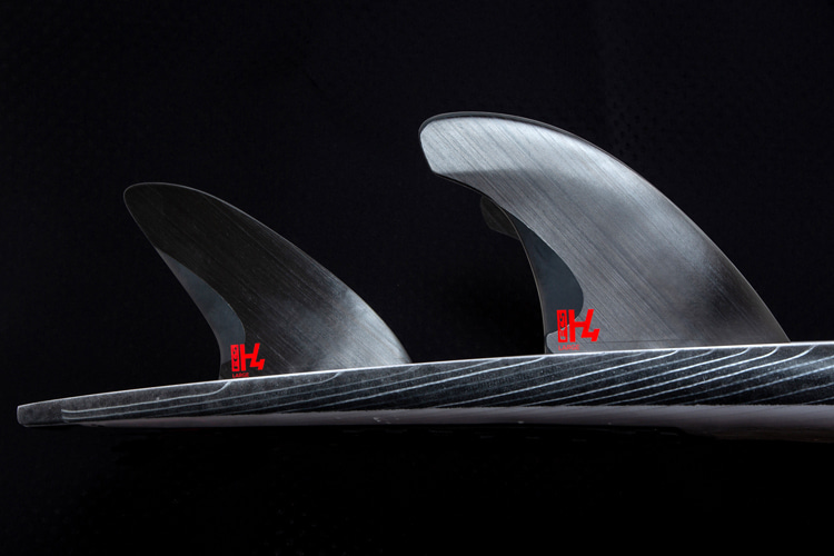 FCS H4: the new fin set shaped with Swiss precision injection molding and fused unidirectional carbon | Photo: FCS