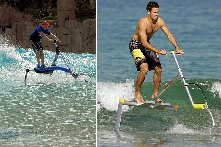 Pumpabike and AquaSkipper: who said you need surfboards to ride waves?
