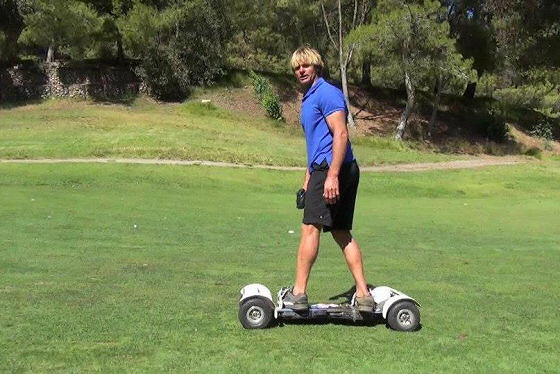 Laird Hamilton: the surfer and golfer impressed with the GolfBoard