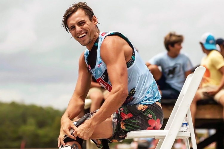Harley Clifford: smiling after a tasty win at the 2017 Nautique Wake Open
