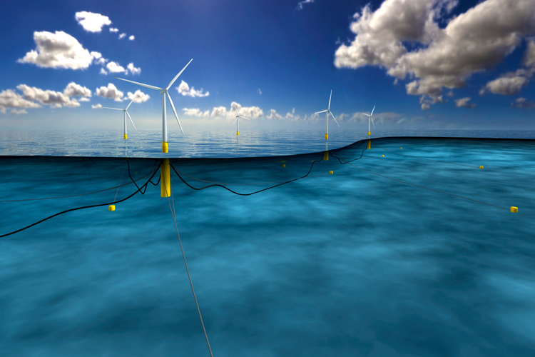 Hywind Scotland Pilot Park: the world's first floating offshore wind farm | Photo: Statoil