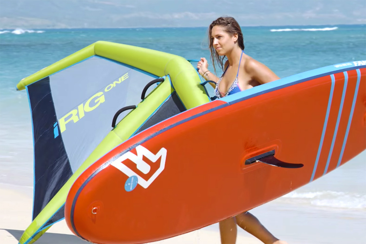 Arrows iRig One: the world's first inflatable windsurfing rig