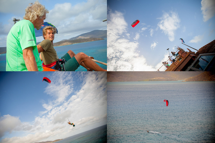 Nick Jacobsen: jumping off Richard Branson's party island | Photos: John Dill/Virgin