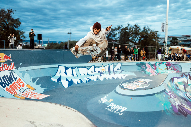 Jean Pantaleo: the French skateboarder won the 2020 Red Bull Bowl Rippers | Photo: Red Bull