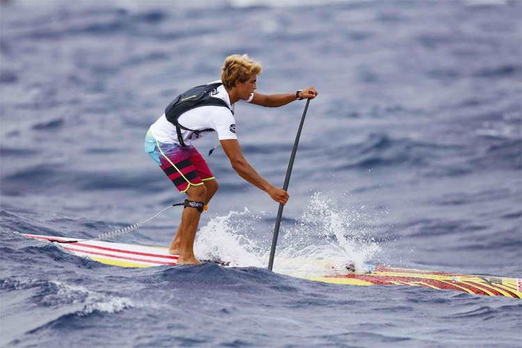 Kai Lenny: winner of the 20th Molokai 2 Oahu Paddleboard World Championships | Photo: M2O
