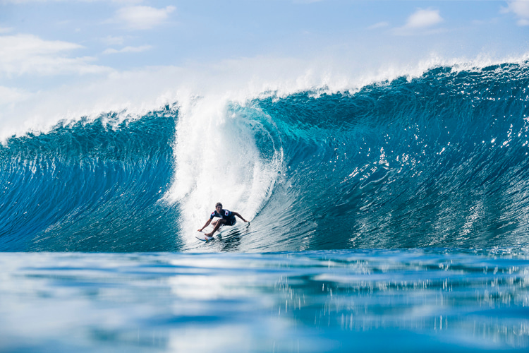 Kanoa Igarashi: getting ready for tube time at Pipeline | Photo: WSL