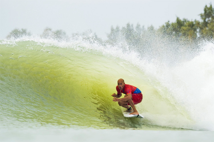 Kelly Slater: the creator of the world's first artificial barreling wave | Photo: WSL