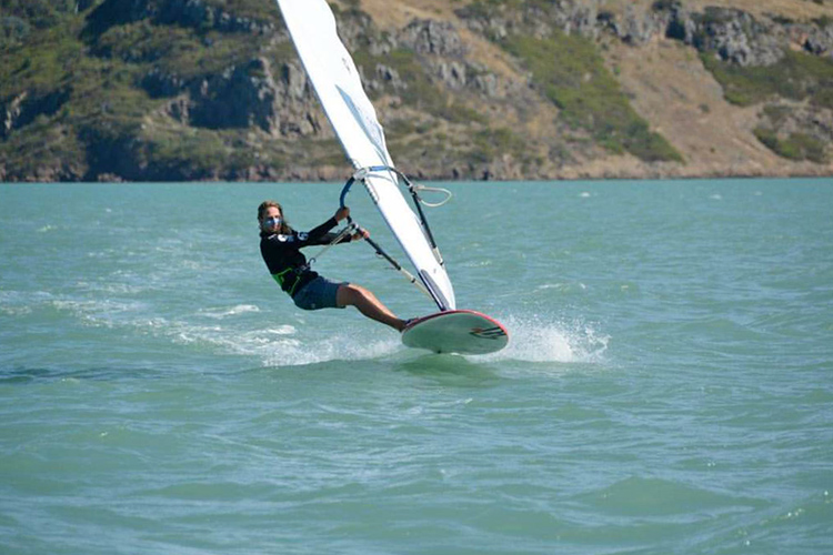 Laurence Carey: he won all races at the 2016 New Zealand Slalom Windsurfing Nationals