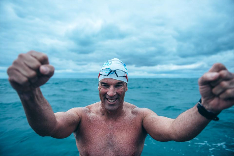 Lewis Pugh: he swam 348 miles along the length of the English Channel | Photo: Lewis Pugh Facebook