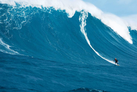 Is this big enough? Mark Mathews won last year's Oakley Surfing Life Big Wave Awards