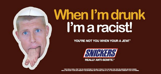 Snickers: the bodyboarders' rage resulted in this Facebook ad version