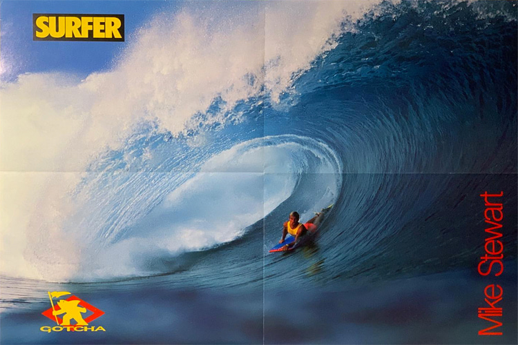 Mike Stewart: this poster infuriated Surfer Magazine readers