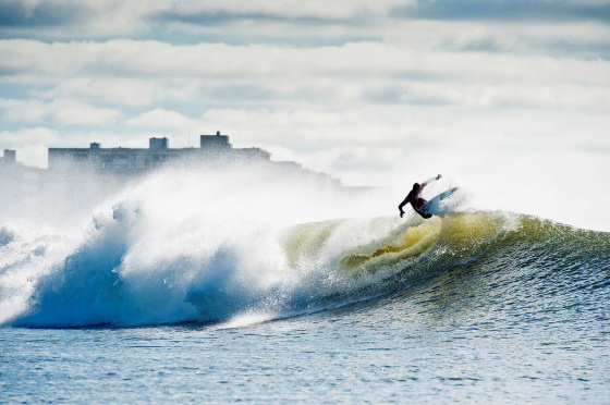 Surfing in Long Beach, NY