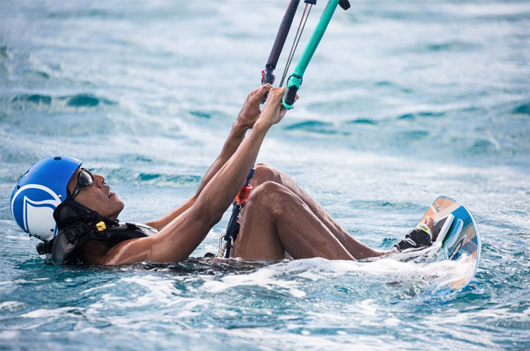 Barack Obama: ready to launch his kite near Branson's private Necker Island | Photo: Brockway/Virgin