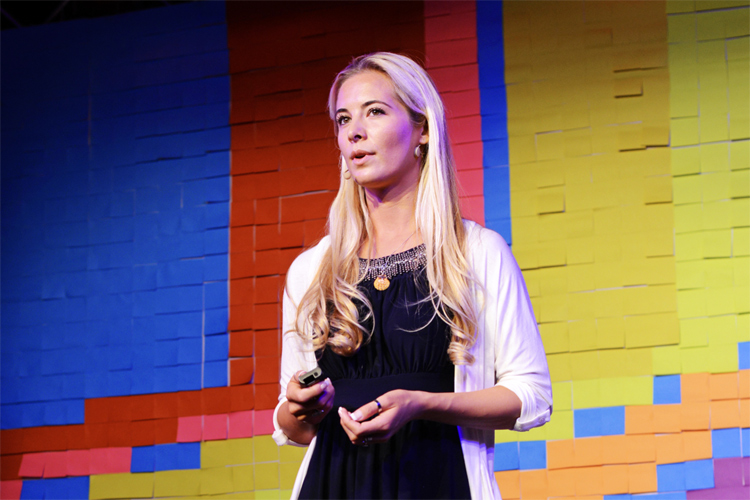 Ocean Ramsey: delivering a TED Talk in Austria in 2015