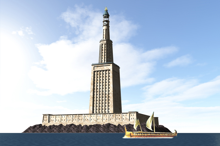 Pharos of Alexandria: the world's first lighthouse was built in Egypt | Illustration: Creative Commons