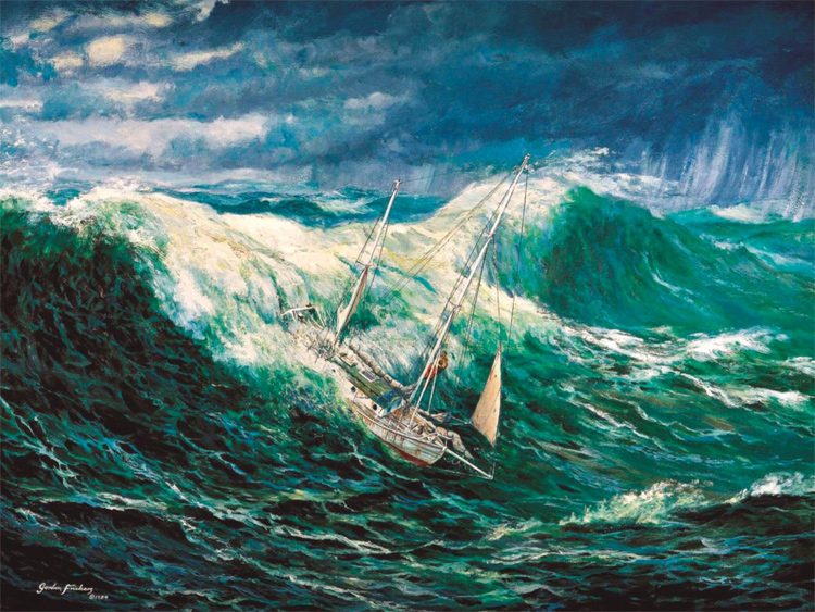 Roaring Forties: winds of up to 35 knots that produce 33-foot open ocean waves | Illustration: Robin Knox-Johnston
