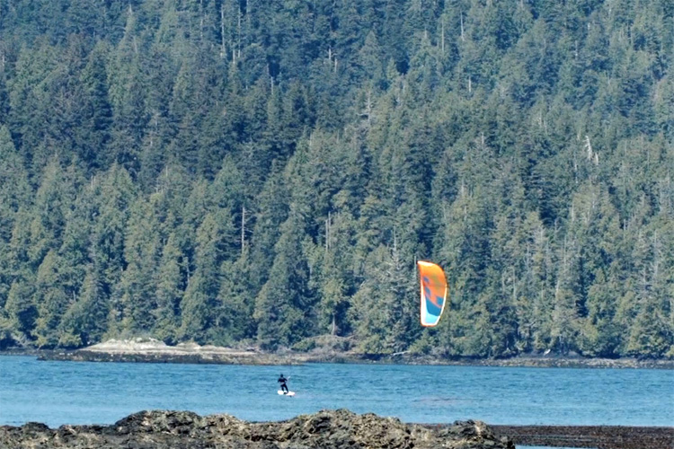 Rugged Point: a kiteboarding heaven in Canada's west coast
