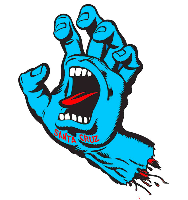 The Screaming Hand: the iconic Santa Cruz artwork by Jim Phillips