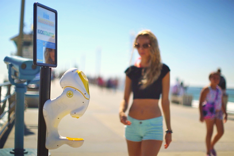 Sun Shield: a sunscreen dispenser for everyone | Photo: Sun Shield