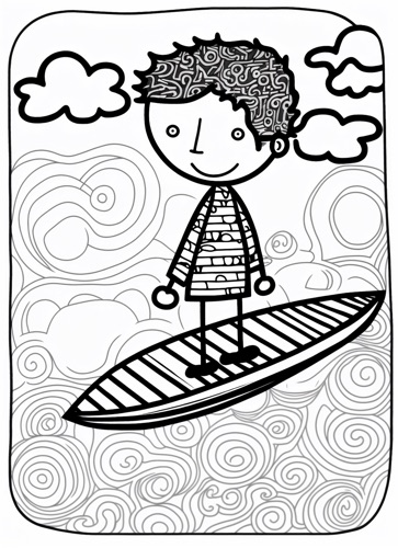 Child Smiling on a Surfboard 2 | Illustration: SurferToday