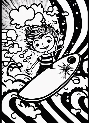 Child Smiling on a Surfboard 4 | Illustration: SurferToday
