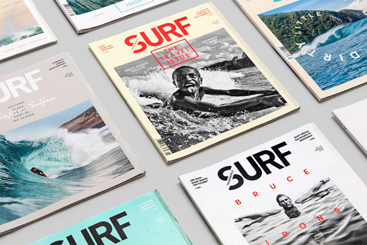 Surf magazines: more than 400 titles were published between 1960 and 2002 | Photo: Wedge & Lever