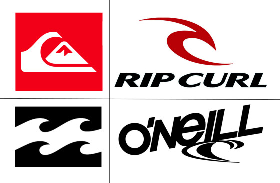 Surf companies: red, black and white power