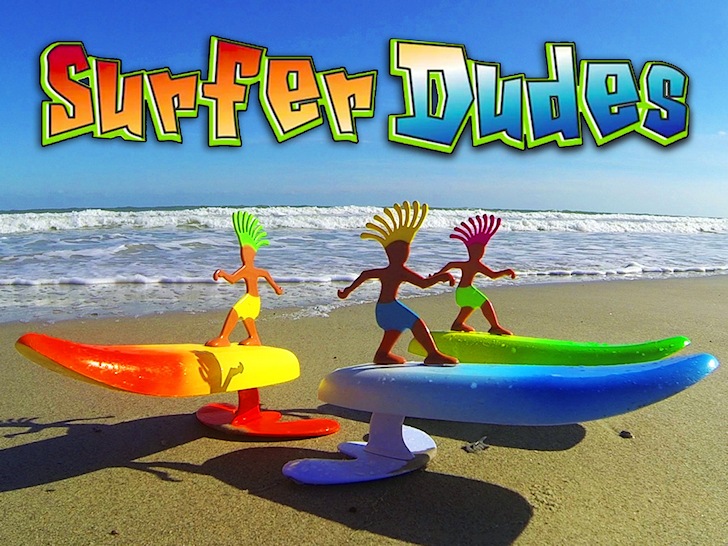 Surfer Dudes: toy wave riders