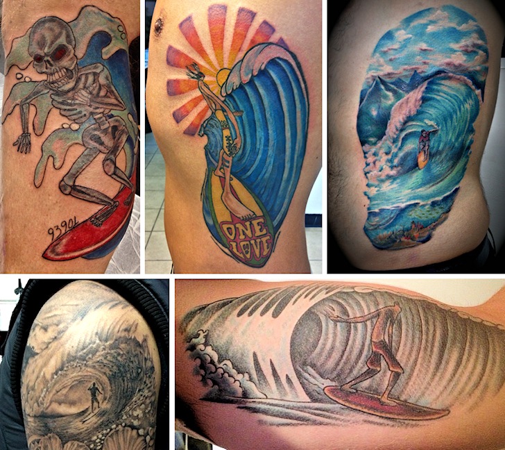 Surf tattoos: creativity is a universal skill