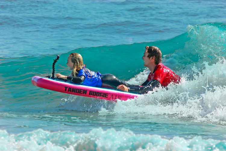 Tandem Boogie: the bodyboard made for two | Photo: Tandem Boogie